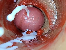 深插阴道内镜头捕捉精液喷射ASMR japanese gay porn free