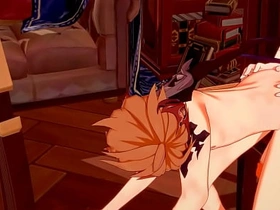 原神BL-钟离x达达利亚口交和被操-伪娘变装日本亚洲漫画动漫游戏色情男同 gay porn hot and sexy