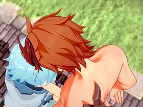 原神耽美-达达利亚x重云口交和肛内射-伪娘cos日本亚洲漫画动漫游戏色情同性 korean gay teens porn