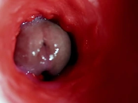 一根漂亮的大鸡巴在湿滑的小穴里汹涌抽插，啪啪作响！ chinese gay teen porn