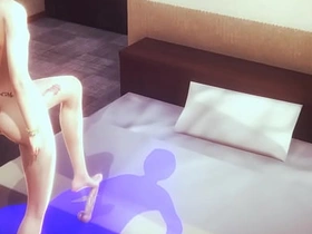 妖艳绿发女装少年惊艳技巧 - 日本亚洲漫画风男同色情 gay porn twink korean