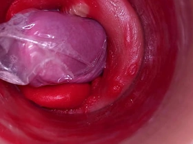 深入阴道的摄像头记录下带着套套的巨量射精 hot indian boy gay porn