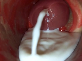 深插阴道内镜头捕捉大量精液喷射ASMR gay porn new chinese