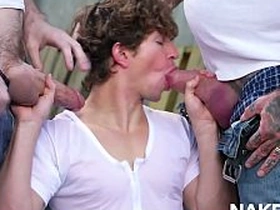 Greyson Myles和Eddie Patrick户外群交 hot gay porn videos